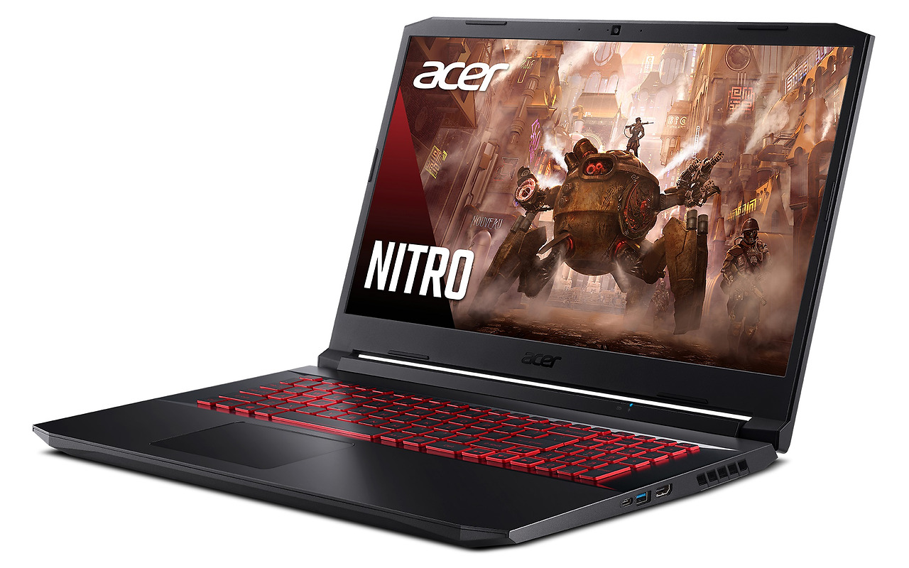 ACER Nitro AN517-41-R99Z / 17.3" FullHD IPS / AMD Ryzen 5 5600H / 8GB DDR4 / 512GB NVMe / GeForce RTX 3060 6Gb GDDR6 / No OS / NH.QAREU.004
