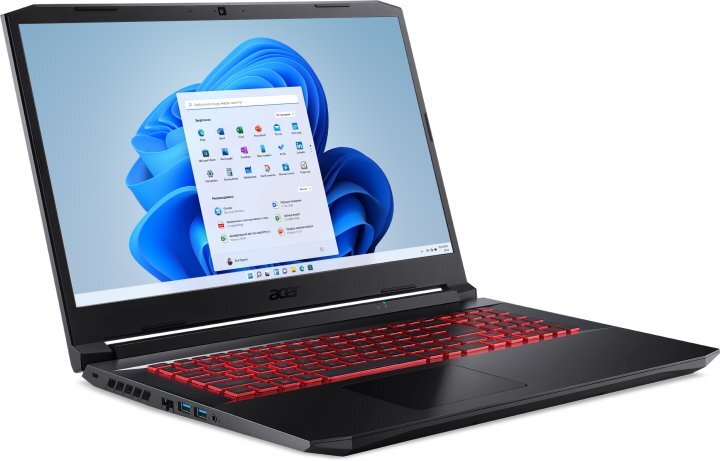 ACER Nitro AN517-54-54KD / 17.3" FullHD IPS 144Hz / Core i5-11400H / 8GB DDR4 / 512GB NVMe / GeForce RTX 3050 Ti 4GB GDDR6 / No OS / NH.QF6EU.005