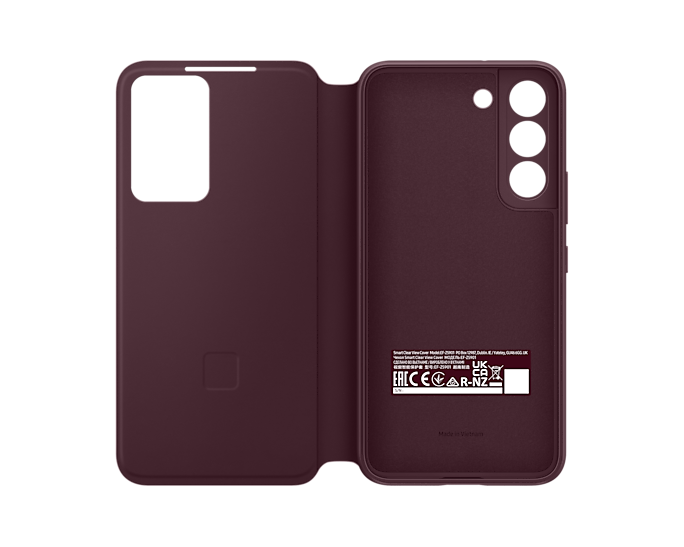 Samsung Original Smart Clear View Cover Galaxy S22 Bordeaux