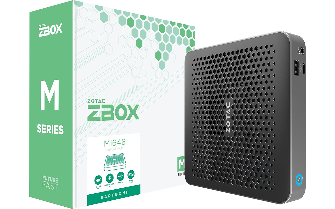 ZOTAC ZBOX-MI646-BE / Core i5-1135G7 / 16GB DDR4 / 500GB NVMe / Intel Iris Xe /