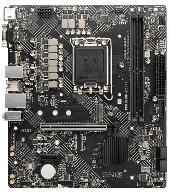 MSI PRO B660M-E DDR4 / mATX Socket 1700 Dual 2xDDR4 4600