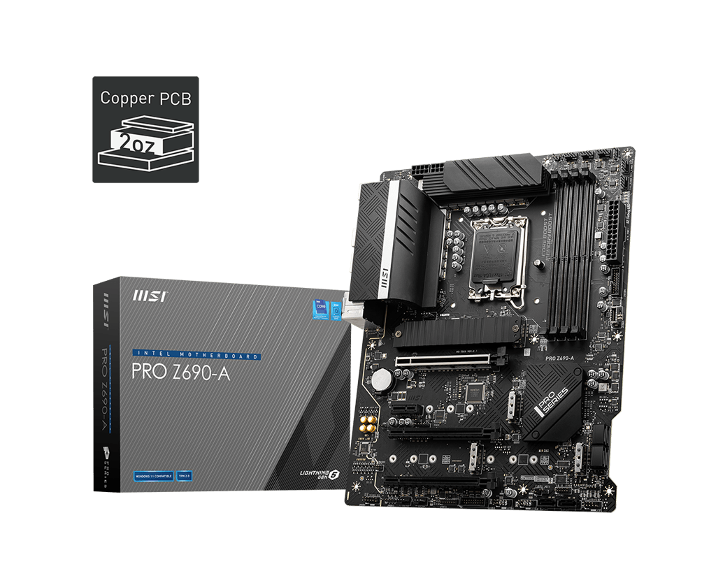 MSI PRO Z690-A DDR5 / ATX Socket 1700 Dual 4xDDR5 6400