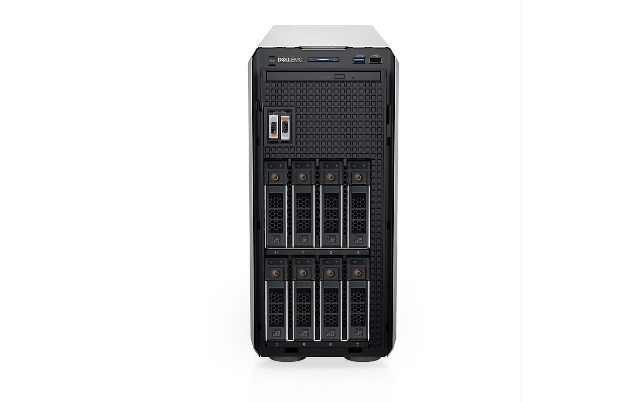 DELL PowerEdge T350 Tower / Xeon E-2378G / 2x 16GB DDR4 / 480GB SSD / 2x 2.0TB SAS / iDRAC9 / 450W PSU