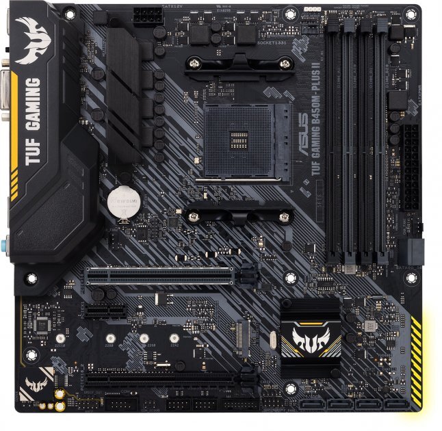 ASUS TUF GAMING B450M-PLUS II / mATX AM4 Dual 4xDDR4 4400
