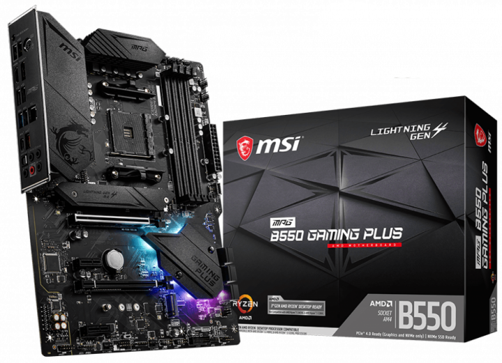 MSI MPG B550 GAMING PLUS / ATX AM4 Dual 4xDDR4 4400+