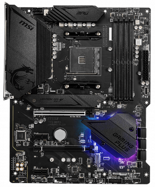 MSI MPG B550 GAMING PLUS / ATX AM4 Dual 4xDDR4 4400+
