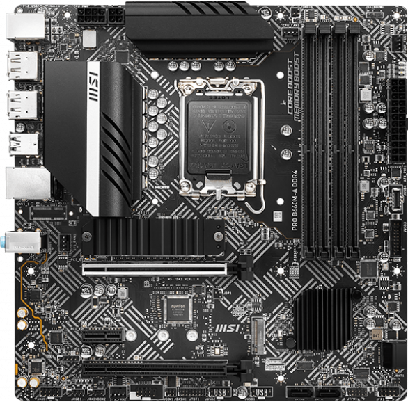 MSI PRO B660M-A DDR4 / mATX Socket 1700 Dual 4xDDR4 4800