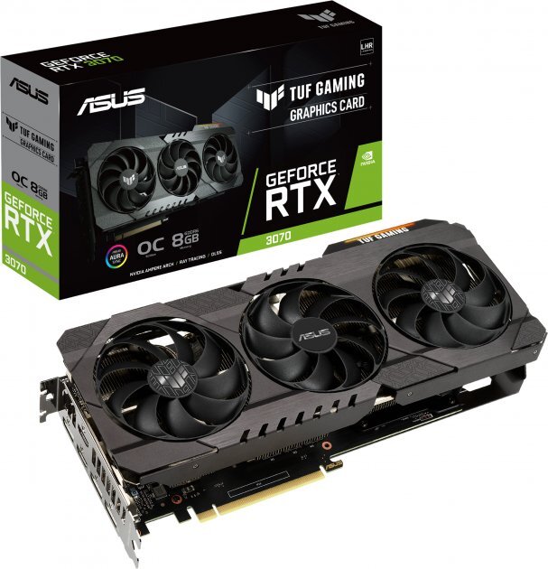 ASUS GeForce RTX 3070 8GB GDDR6 256bit / TUF-RTX3070-O8G-V2-GAMING