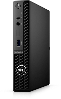 DELL OptiPlex 3090 MFF / Core i3-10105T / 8GB DDR4 / 256GB NVMe / Wi-Fi 6 AX201 / Black / Linux DOS