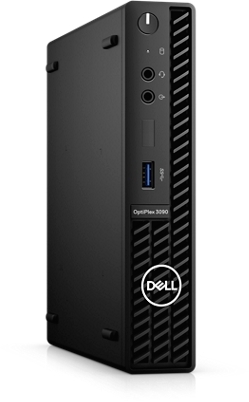 DELL OptiPlex 3090 MFF / Core i3-10105T / 8GB DDR4 / 256GB NVMe / Wi-Fi 6 AX201 / Black / Linux DOS