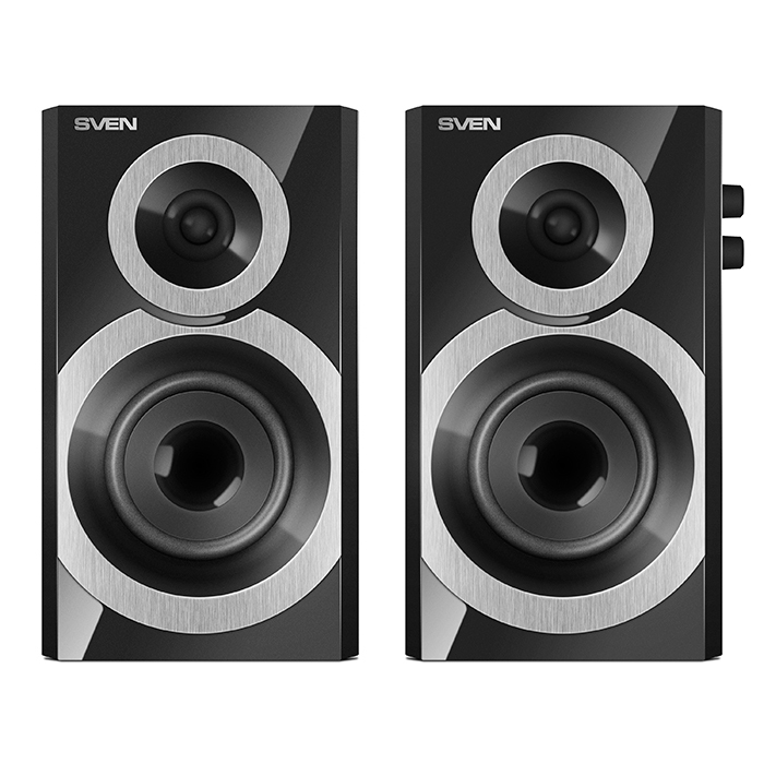 Speakers Sven SPS-619 / 2.0 / 20W / Black Silver