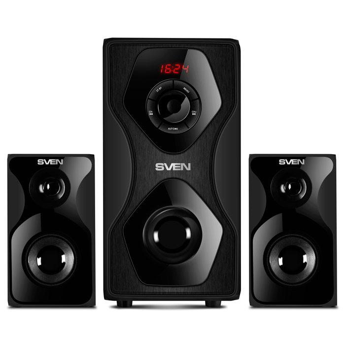 Speakers Sven MS-2055 / 2.1 / 55w / Bluetooth / SD-card / USB / FM / Remote control / Black