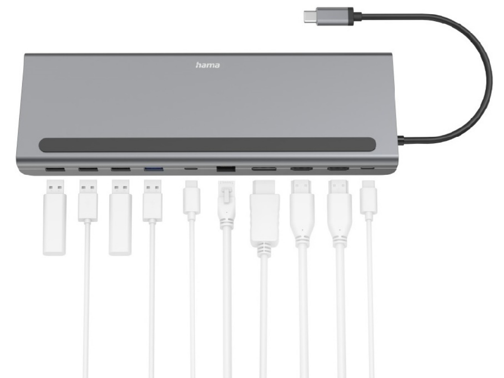 HAMA 20026 / USB-C Docking Station 10 Ports