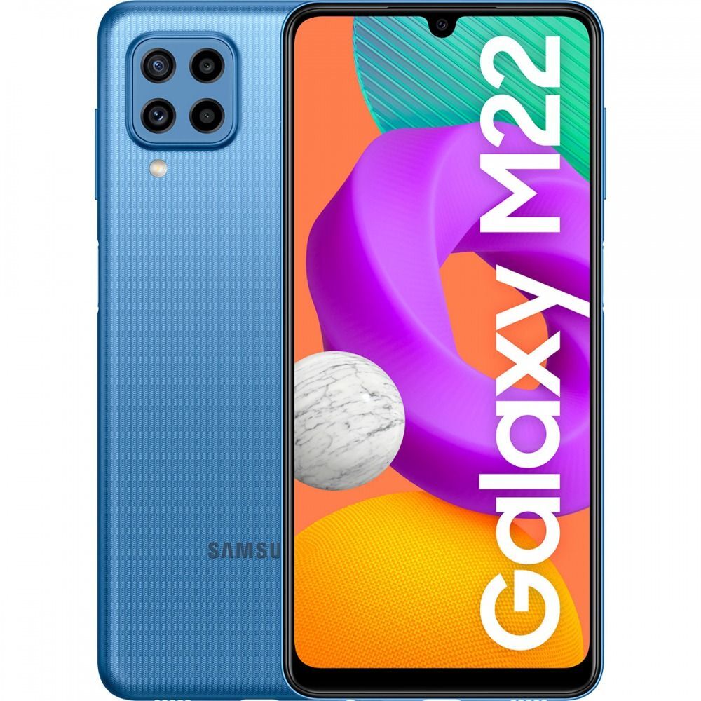 Samsung Galaxy M22 / 6.4'' Super AMOLED 90Hz / Helio G80 / 4GB / 128GB / 5000mAh Blue