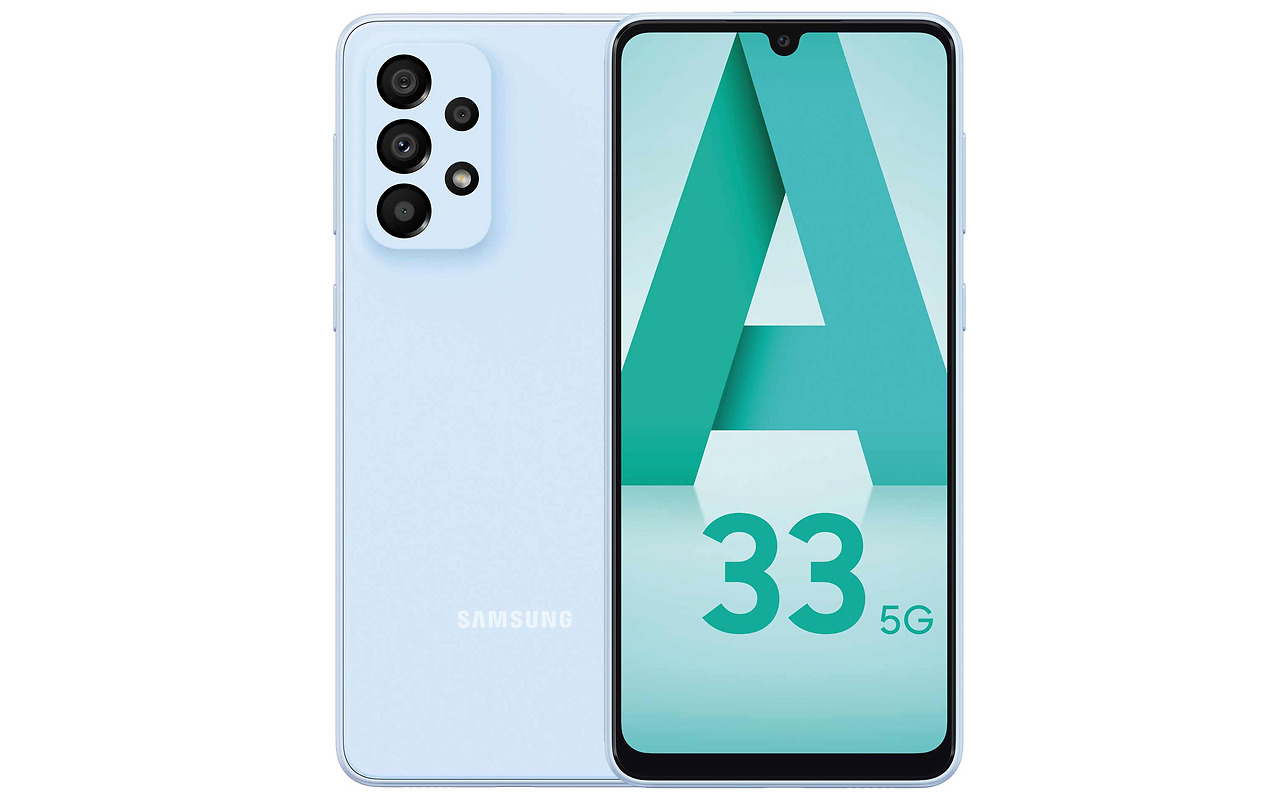 Samsung Galaxy A33 / 6.4 Super AMOLED 90Hz / Exynos 1280 / 6GB / 128GB / 5000mAh / Cyan