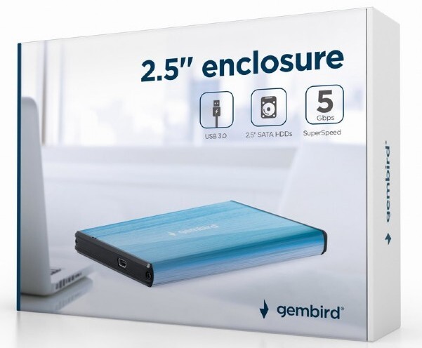 External enclosure Gembird EE2-U3S-3 / Blue