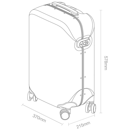 Xiaomi Mi Smart Unlock Suitcase 90 / 20 Medium / Green