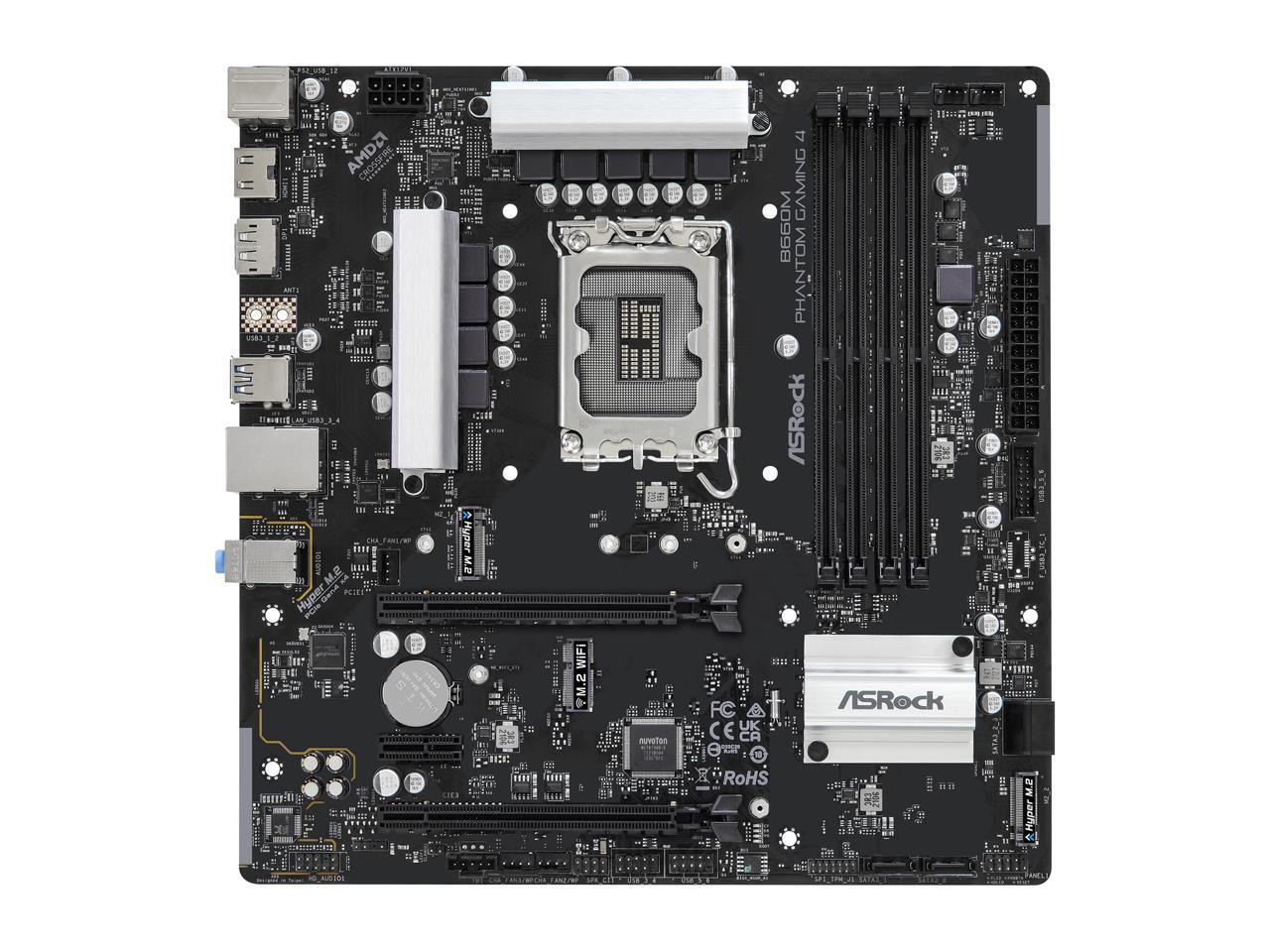 ASRock B660M PHANTOM GAMING 4 / mATX LGA1700 DDR4 5333+