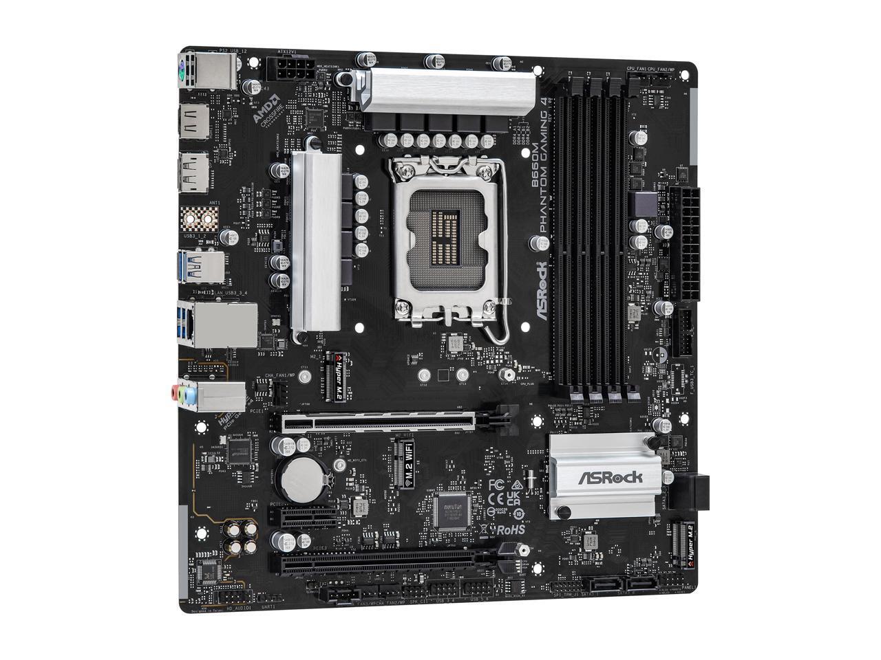 ASRock B660M PHANTOM GAMING 4 / mATX LGA1700 DDR4 5333+