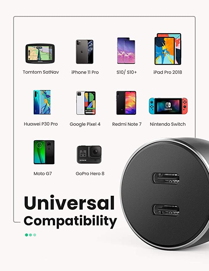 UGREEN Car Charger 40W