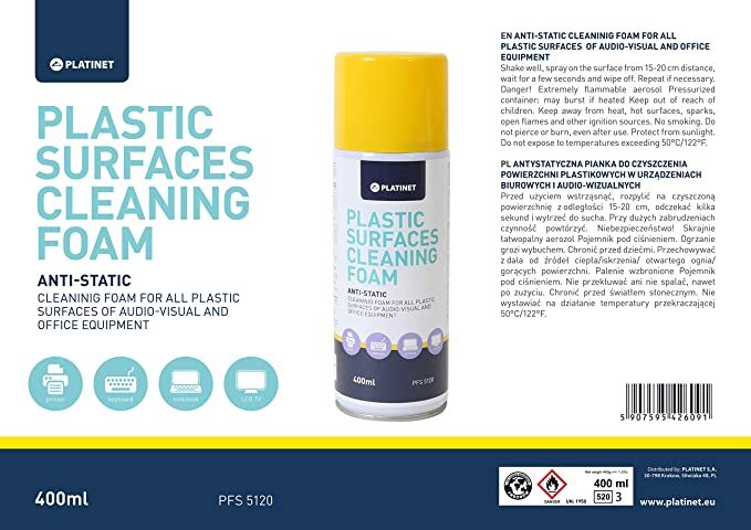 Platinet Plastic cleaning foam 400ML / 5120