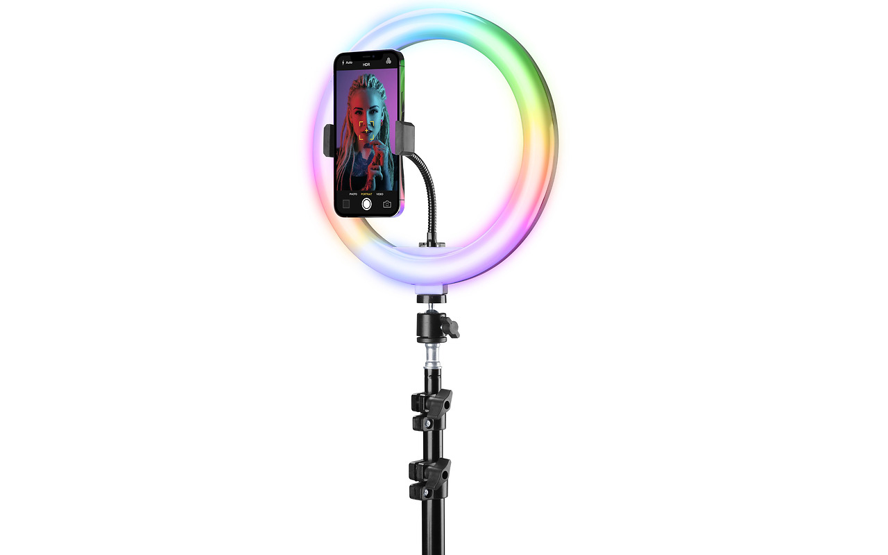 Cellularline Bluetooth Selfie Ring Multicolor Tripod