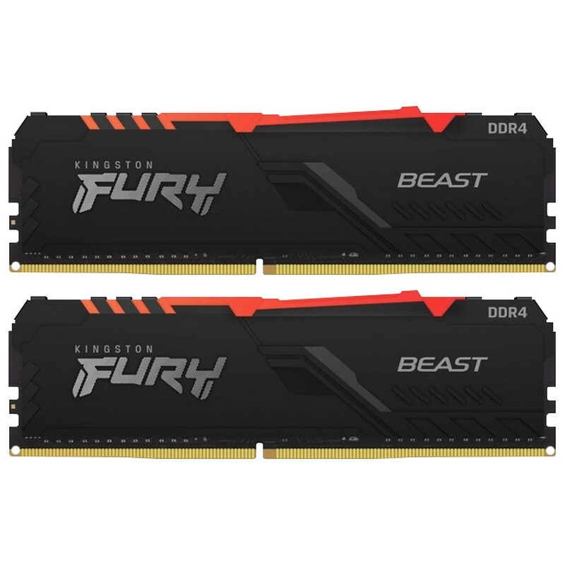 Kingston FURY Beast RGB KF437C19BB1AK2/32 / 32GB DDR4 3733MHz
