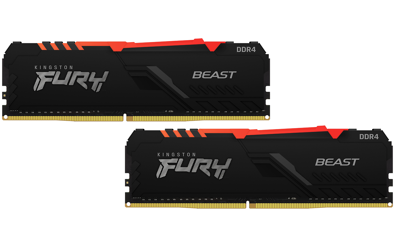 Kingston FURY Beast KF430C15BBAK2/16 / 16GB DDR4 3000 RGB