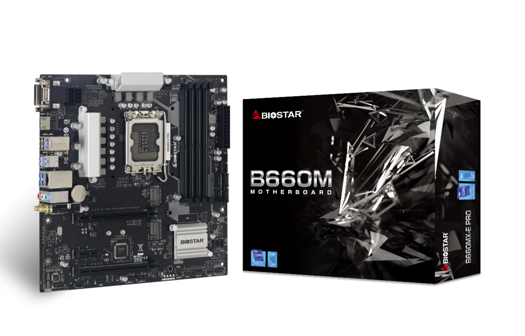 Biostar B660MX-E PRO / mATX Socket 1700 Dual 4xDDR4-4600