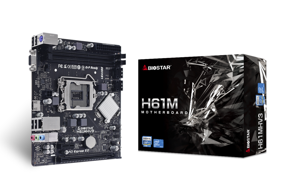 Biostar H61MHV3 / mATX Socket 1155 Dual 2xDDR3-1600