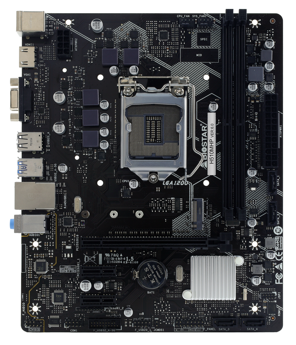 Biostar H510MHP / mATX Socket 1200 Dual 2xDDR4-3200