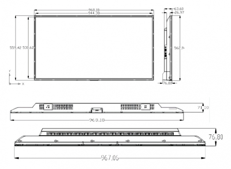 HIKVISION DS-D5043QE / 42.5 FullHD / Speakers
