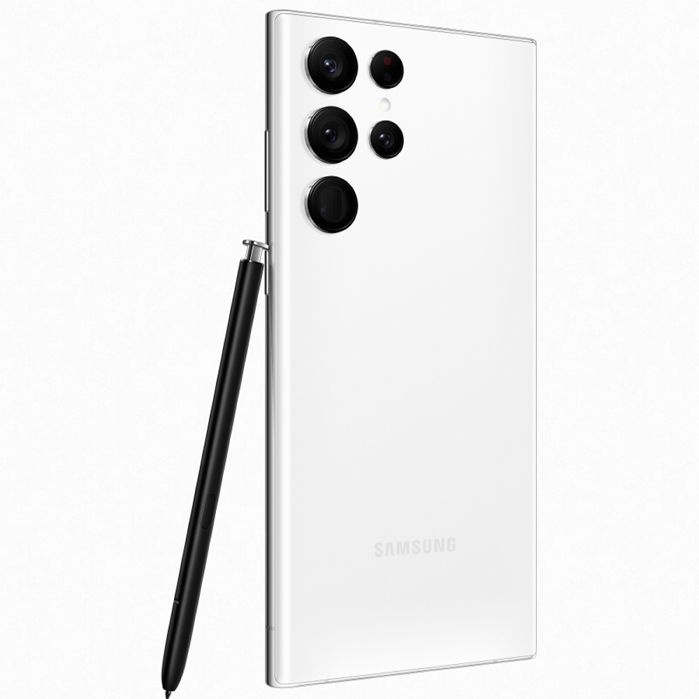 Samsung Galaxy S22 Ultra / 6.8 Dynamic AMOLED 2X 120Hz / Snapdragon 8 Gen 1 / 8GB / 128GB / 5000mAh / White