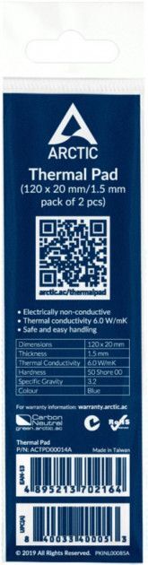 Arctic Thermal Pad APT2560 / 120x20x1.5 mm / ACTPD00014A