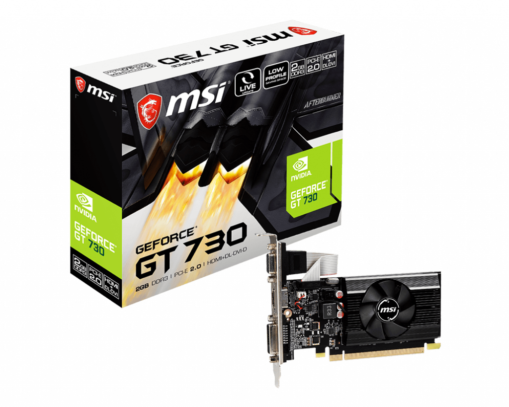 MSI GeForce GT 730 2GB DDR3 64Bit / N730K-2GD3/LP