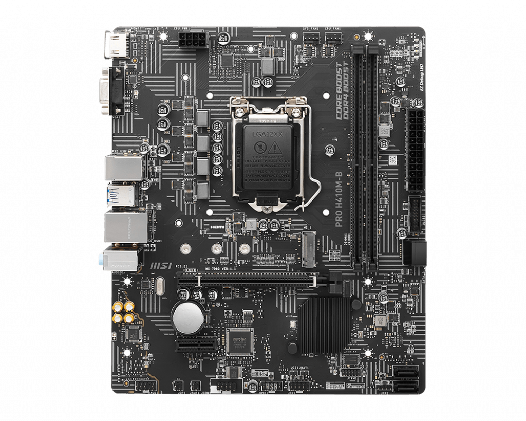 MSI PRO H410M-B / Intel H510 chipset