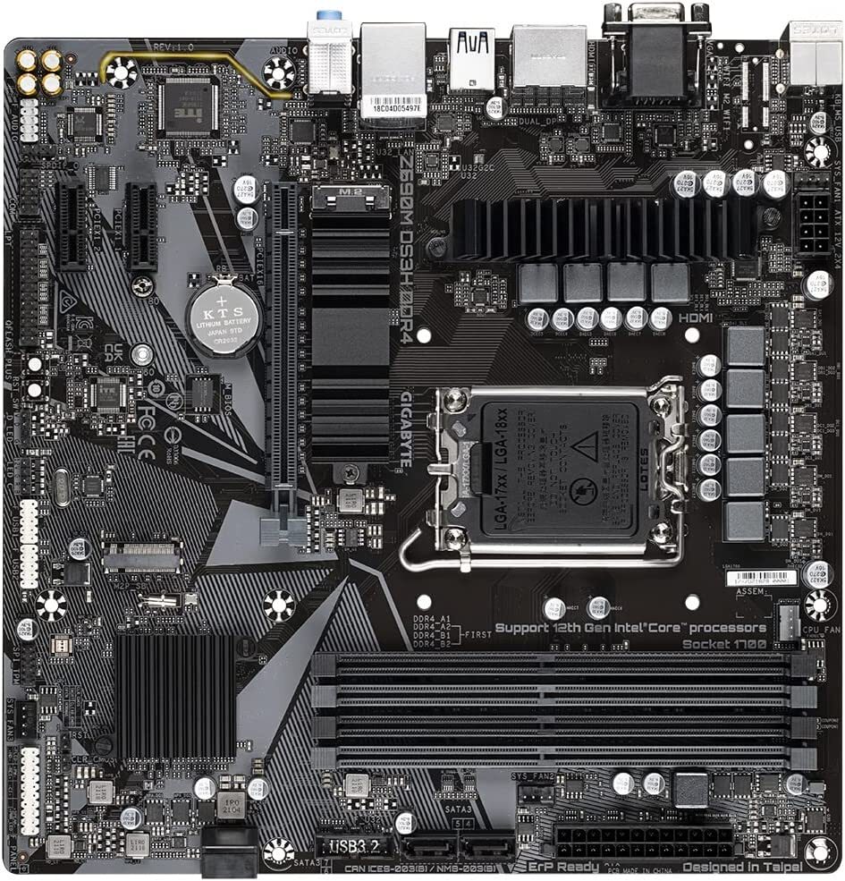 GIGABYTE Z690M DS3H DDR4 / mATX LGA1700 DDR4 5333