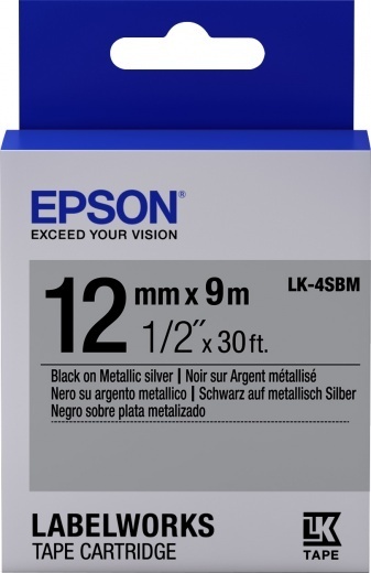 Epson C53S654019 / LK4SBM / 12mm / 9m / Metallic