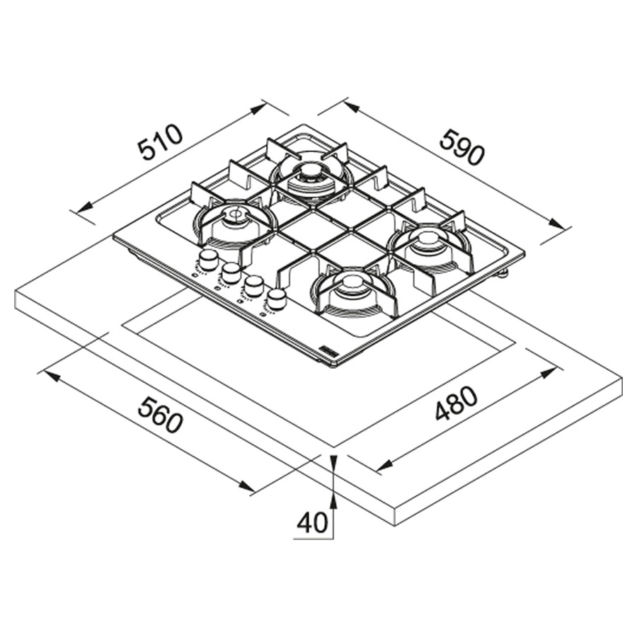 FRANKE FHMA 604 3G DC C