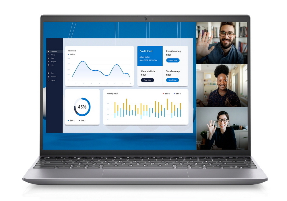 DELL Vostro 5320 / 13.3 WVA FullHD+ / Core i5-1240P / 16Gb DDR5 / 512Gb SSD / Intel Iris Xe / Windows 11 Pro