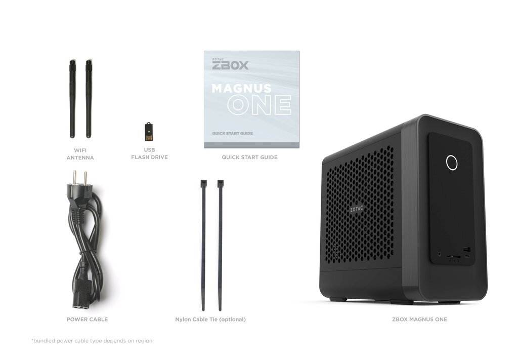 ZOTAC Magnus One / Core i7-10700 / 16GB DDR4 / 500GB NVMe / RTX 3070 8GB GDDR6 / 500W 80+ /