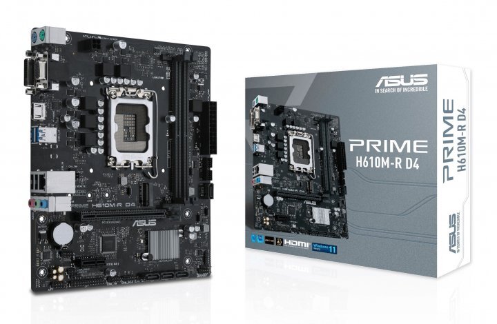 ASUS PRIME H610M-R D4-SI / mATX LGA1700 DDR4