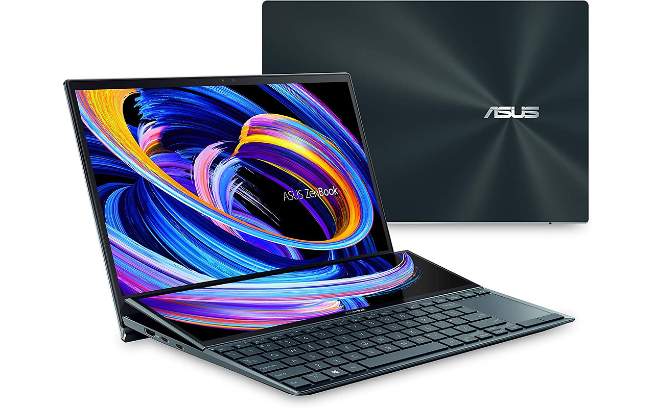 ASUS Zenbook Duo UX482EGR / 14 FullHD Touch + 12.65 ScreenPad Plus / Core i7-1195G7 / 16Gb RAM / 1.0TB SSD / GeForce MX450 2Gb / Windows 11 PRO
