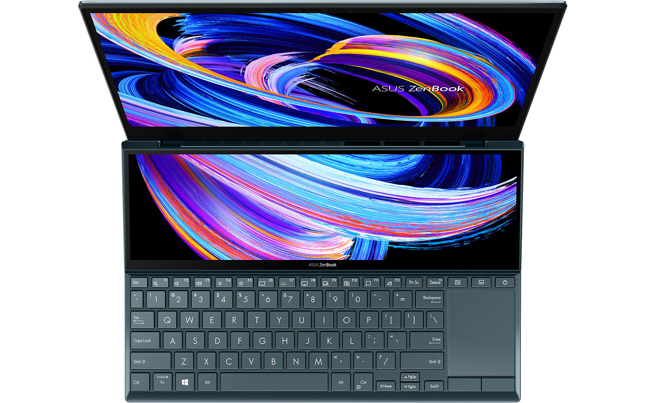 ASUS Zenbook Duo UX482EGR / 14 FullHD Touch + 12.65 ScreenPad Plus / Core i7-1195G7 / 16Gb RAM / 1.0TB SSD / GeForce MX450 2Gb / Windows 11 PRO