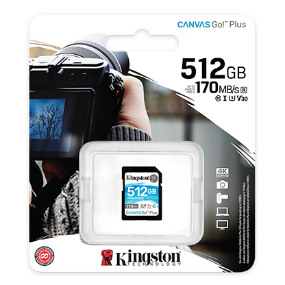 Kingston Canvas Go! Plus 512GB SD / SDG3/512GB