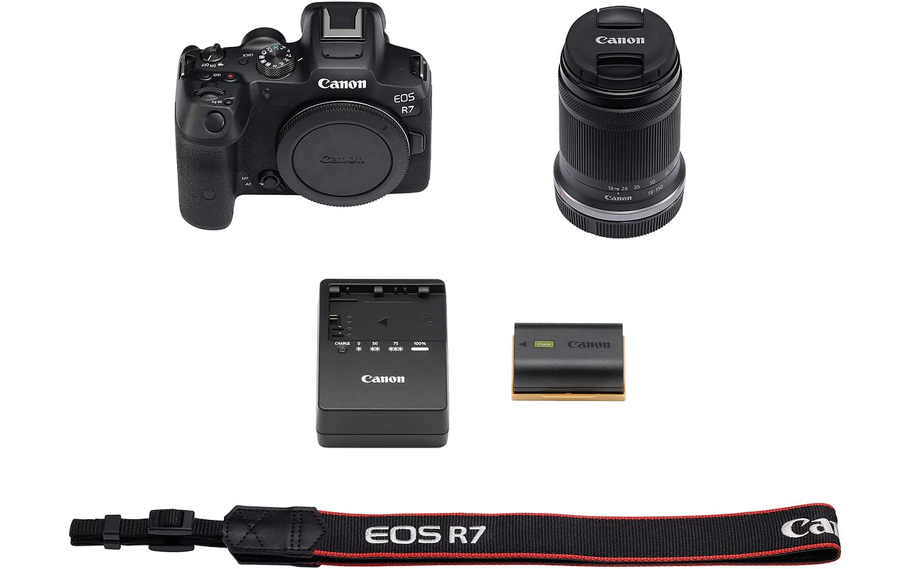 Canon EOS R7 + RF-S IS STM 18-150mm + Adapter EF-EOS R