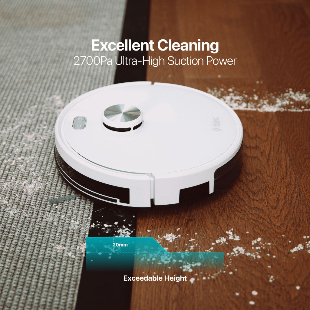 ttec Robot Vacuum Cleaner Robi and Mop with Automatic ProMaster+ / 2700Pa / 160Min /