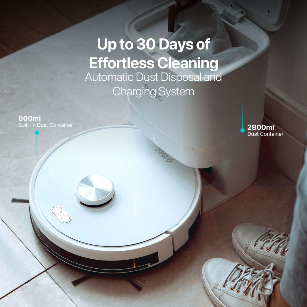 ttec Robot Vacuum Cleaner Robi and Mop with Automatic ProMaster+ / 2700Pa / 160Min /
