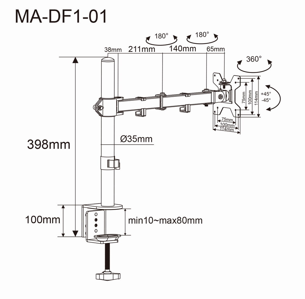 Gembird MA-DF1-01 / Black