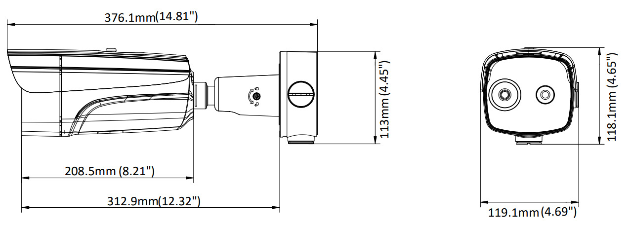 HIKVISION DS-2TD2637B-10/P / 4Mpx 9.7mm Thermal